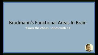 Brodmann area made simple Simplified numericals Mapped brain Anatomy Physiology Neurology [upl. by Sharia728]