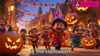 Halloween Monster Parade a fun spooky song Halloween kids song wikitoon [upl. by Silden793]