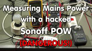 99 Measuring Power hacked Sonoff POW MQTT Adafruitio and Home Automation [upl. by Garrard]