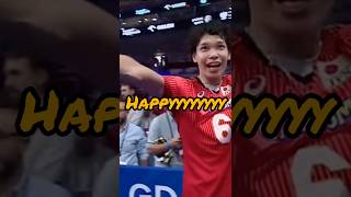 YAMAUCHI SAN IS HAPPY 🤣 ryujinnippon shorts vnl2023 volleyball volleyballworld [upl. by Papotto]