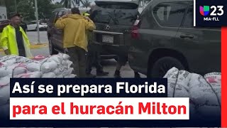 Huracán Milton así se prepara el sur de Florida ante el impacto del fenómeno meteorológico [upl. by Bollay]