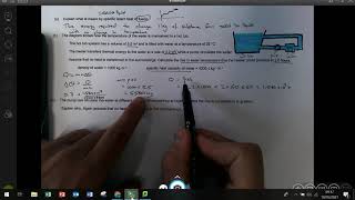 Specific Heat Capacity  Alevel Thermal Physics Worked Exam Question [upl. by Rosena]