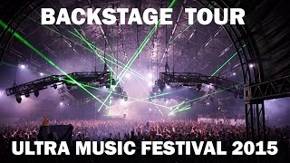 Backstage Tour  Ultra Music Festival Miami deutsch [upl. by Sig]