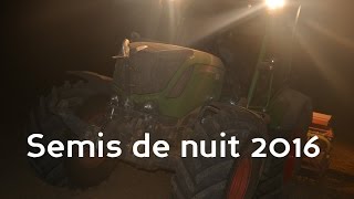 Semis de ray grass 2016 de nuit [upl. by Danice]