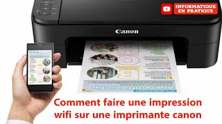 comment faire une impression wifi sur une imprimante canon [upl. by Elbam605]