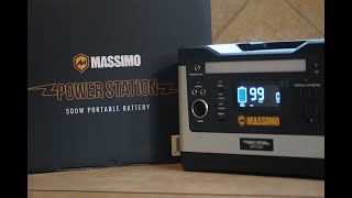 Massimo 500 watt power station from Costco [upl. by Faustine]