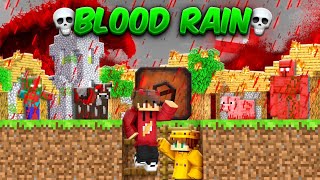 We Created Bunker to Survive BLOOD RAIN in Minecraft [upl. by Aceber785]