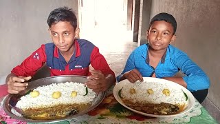 Rice eating challenge videolish polao potato eating [upl. by Nettirb]