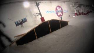 Snowboard laps with Olympian Jamie Nicholls at Snozone MK [upl. by Pfeifer]