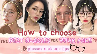 BEST Glasses for Your Face and its MORE than just FACE SHAPE  Makeup Tips for Wearing Glasses [upl. by Aiym]