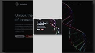 Bring Your Website homepage to Life DNA Model and Particles in Spline spline webdesign 3dwebsite [upl. by Ronel]