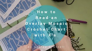 Tutorial for How to Read an Overlay Mosaic Crochet Chart with Xs using my quotGoldieLuxquot Pattern [upl. by Ivory]