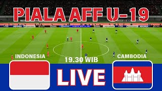 🔴 LIVE INDONESIA vs CAMBODIA  SIMULASI PIALA AFF U19  GAMEPLAY PES 2021 [upl. by Fisk]