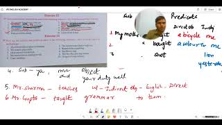 reordering the sentences class 10 what is subject and predicate  English grammar class 10 [upl. by Etnovahs]