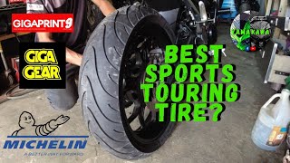 MICHELIN PILOT STREET RADIAL 15060 R17  INSTALLED ON YAMAHA MT03 [upl. by Celia]