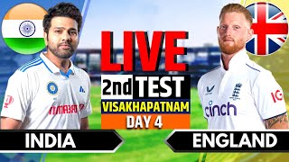 India vs England 2nd Test  India vs England Live  IND vs ENG Live Score amp Commentary Session 2 [upl. by Elrebma]