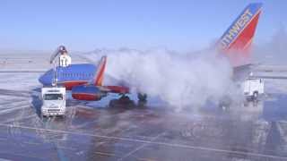 Southwest Airlines How we deIce a plane [upl. by Narok299]