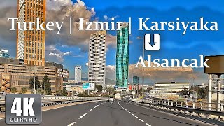 Driving in Turkey 🇹🇷 Izmir  4K  HDR 60 fps [upl. by Airom731]