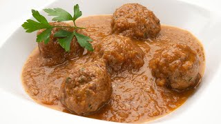 ALBÓNDIGAS de CARNE en SALSA receta tradicional elaborada por Karlos Arguiñano Programa completo [upl. by Namzaj]