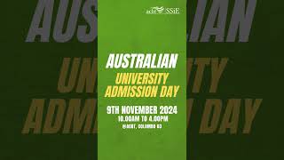 Australian University Admissions Day 2024  9th November at ACBT Colombo 3 [upl. by Anala520]