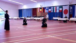 Iaido EM 2009  Team competition fintal Italy vs Belgium [upl. by Assirrac]