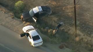 Driver Steals CHP Cruiser in Wild High Desert Pursuit [upl. by Stranger]