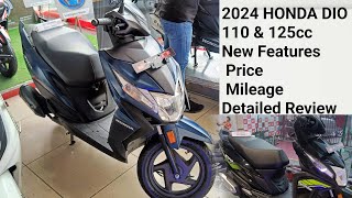 2024 Honda Dio 110 amp 125cc New Features Price Mileage Detailed Review In Hindi [upl. by Whalen]