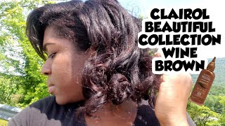 CLAIROL BEAUTIFUL COLLECTION WINE BROWN SEMIPERMANENT  review amp demo fail [upl. by Comfort]