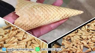 Automatic Waffle Cone MachineSugar Cone Making Machine Business [upl. by Childs]