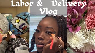 Labor amp Delivery Vlog COMPLETELY NATURAL LABOR No Medication SHE’S HERE At 37 weeks [upl. by Lehcin]