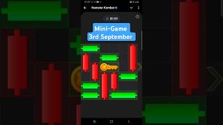 Hamster Kombat MiniGame 3rd September hamsterkombat minigame [upl. by Ttennaj]