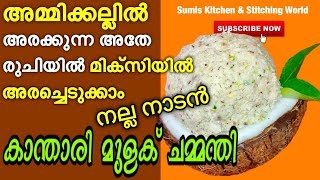 How to make kantharimulak chammanthi  നാവിൽ കൊതിയൂറും കാന്താരി മുളക് തേങ്ങാ ചമ്മന്തി [upl. by Couchman862]