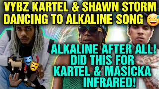 Vybz Kartel amp Shawn Storm Dancing To Alkaline Song Brings The Inspiration To Vybz Kartel amp Masicka [upl. by Drugi794]