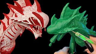 How I made a polymerclay Reaper King Dino from ARKSurvival Evolved [upl. by Initirb]