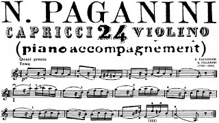 Paganini Caprice 24  Piano Accompaniment [upl. by Lavella171]