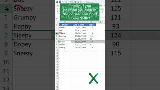 🇺🇸 EXCEL TRICKS 🟢🚚 Move or copy rows shorts [upl. by Aggappera]