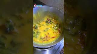 Dal Diye pui shak recipe 😊 recipe viralvideo ranna cooking food shorts [upl. by Aay]