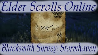 Blacksmith Survey Stormhaven Elder Scrolls Online [upl. by Mackler227]