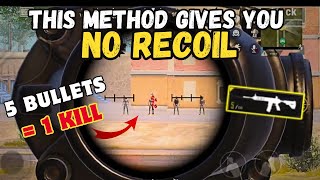 ZERO RECOIL M416 BURST at any sensitivity BGMI Pubg mobile [upl. by Wendalyn237]