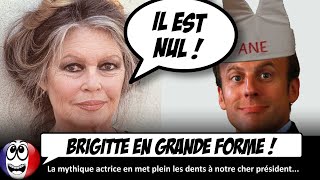 Macron se fait INCENDIER par Brigitte Bardot dans une interview accordée à Valeurs Actuelles [upl. by Winson]