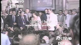 DiFilm  Antonio Cafiero asume como Gobernador 1987 [upl. by Slotnick577]