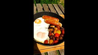 Mouthwatering Breakfast With Bratwurst Sausage🍳🥓 [upl. by Barthel]