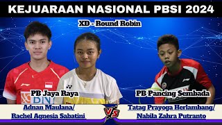 Adnan MaulanaRachel A Sabatini vs Tatag P HerlambangNabila  Kejurnas PBSI 2024 [upl. by Balch788]