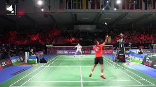 【技術觀摩】後場正手位動作amp腳步。右撇林丹Badminton Forehand Backcourt FootworkMirror Lin Dan [upl. by Eillek449]