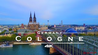 Cologne  Köln Germany 🇩🇪  by drone 4K [upl. by Nuawtna389]