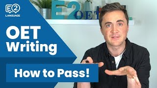 How to Pass OET Writing  E2 OET with Jay [upl. by Ennahoj]