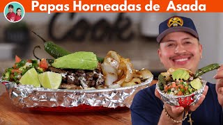 Papas Horneadas de Asada pa que Amarre  😎 Receta Sencilla [upl. by Liponis]