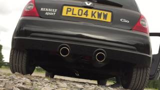 Clio 182  Milltek NonResonated Exhaust amp Decat [upl. by Yadahs]