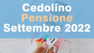 Cedolino della Pensione INPS di settembre 2022 [upl. by Prentiss]