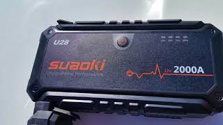 U28 Suaoki jump starter 2000amp [upl. by Erdnuaed]